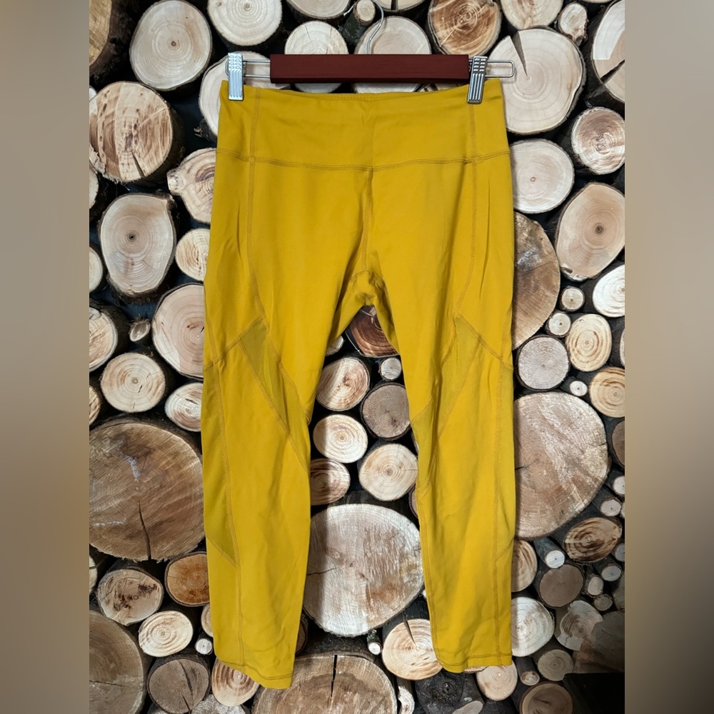 Zyia Active Yellow mesh legging